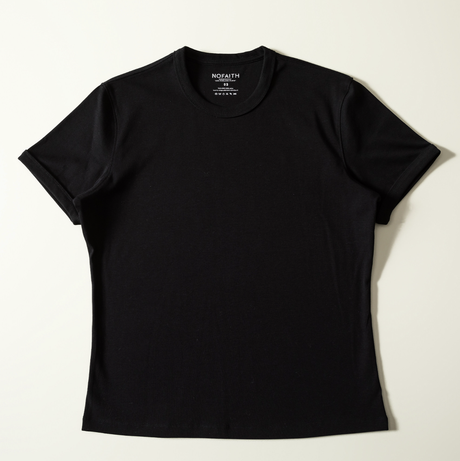 コットン涼感スクエアショルダーTシャツ N7115