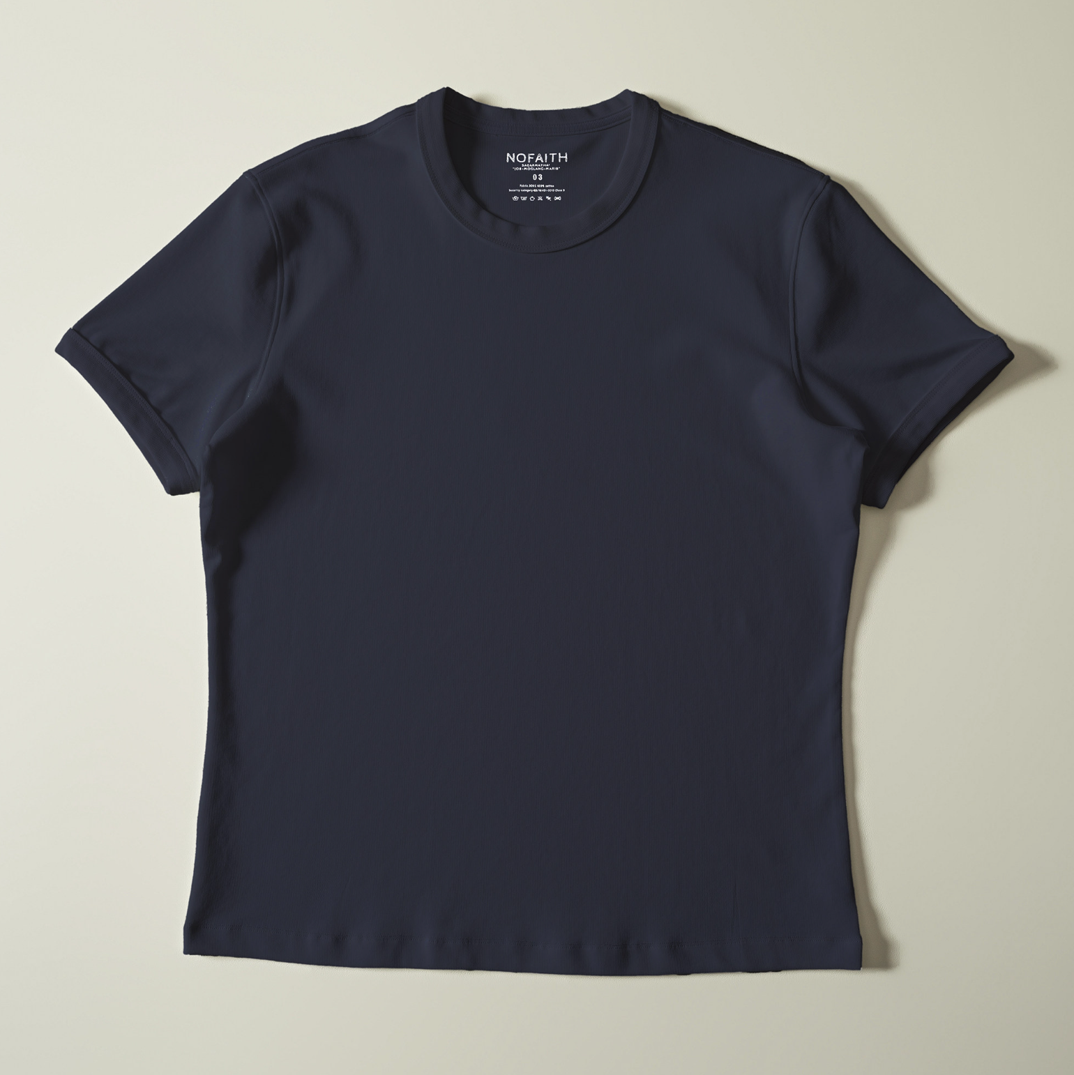 コットン涼感スクエアショルダーTシャツ N7115