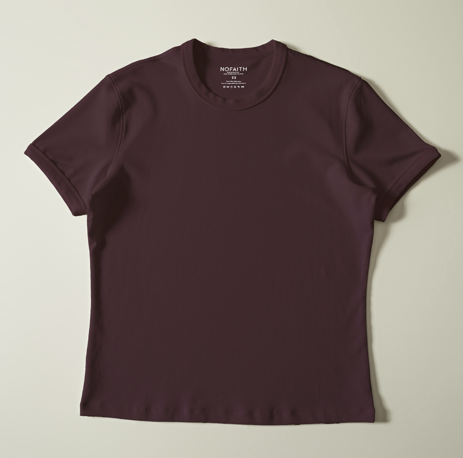 コットン涼感スクエアショルダーTシャツ N7115