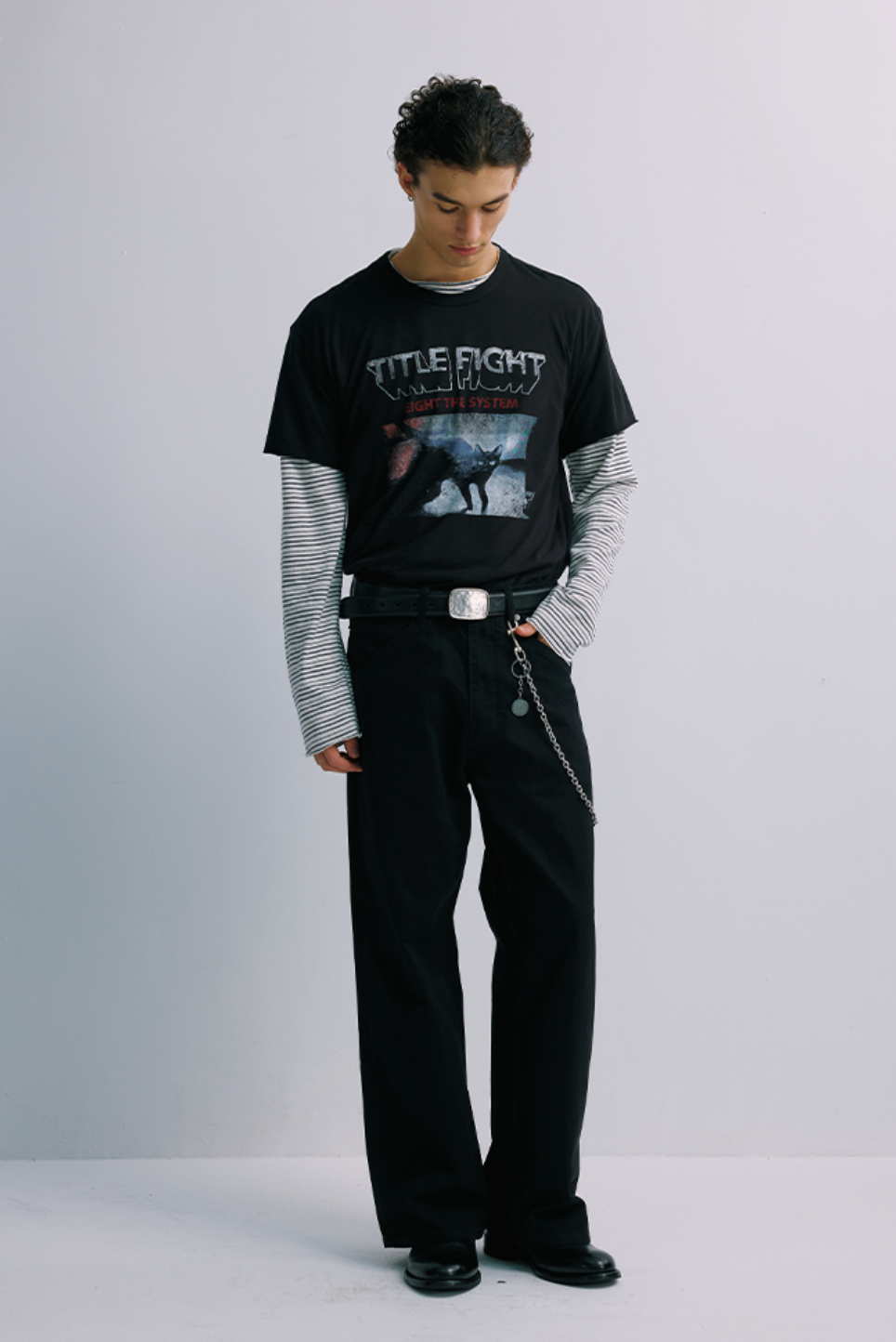 薄手50番手コットングラフィックTシャツ N7116