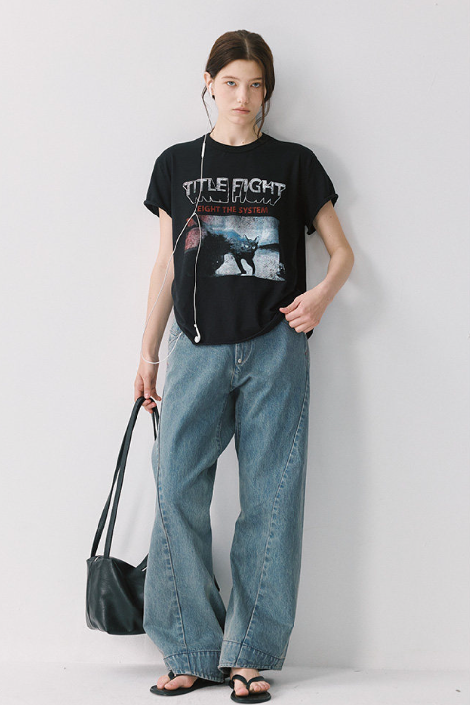 薄手50番手コットングラフィックTシャツ N7116