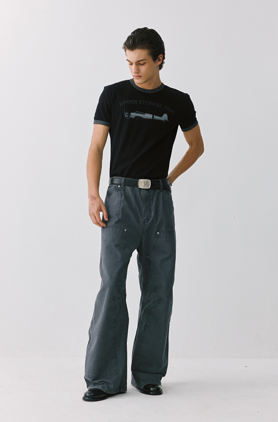 コットンリンガーヴィンテージ配色Tシャツ N7118