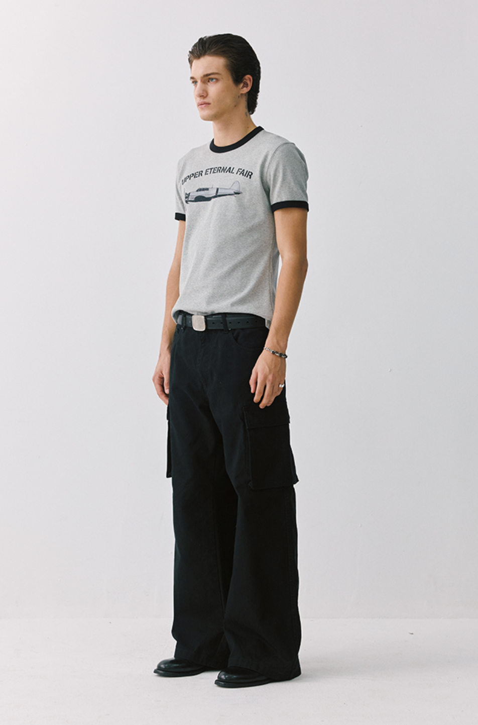 コットンリンガーヴィンテージ配色Tシャツ N7118