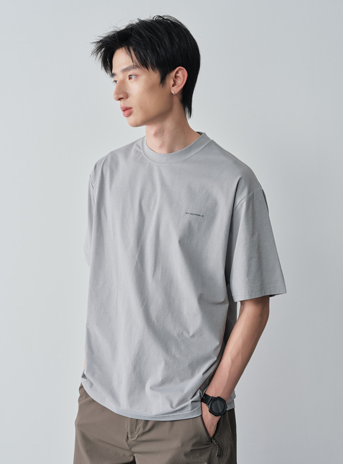 吸汗速乾ドットグラフィックTシャツ N7142