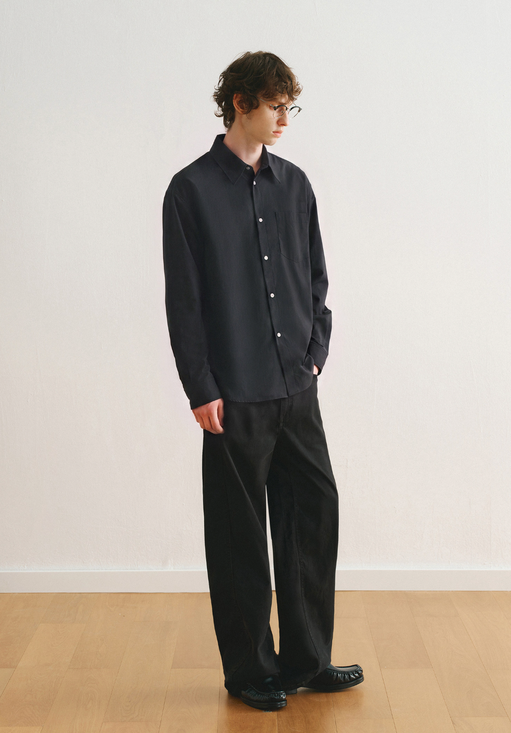 防透け防シワUVカット長袖シャツ N7187