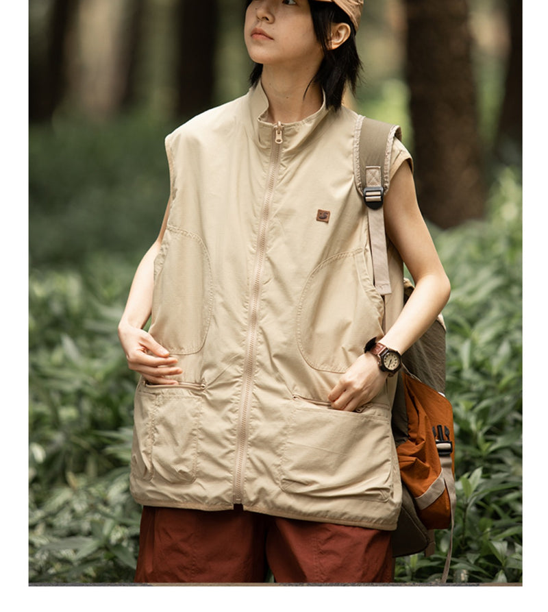 Layered outer vest WN315