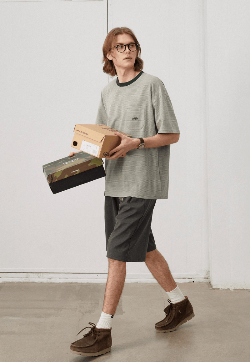 【220G】border pocket t-shirt N5209 - ファッション通販 NNine(ナイン)