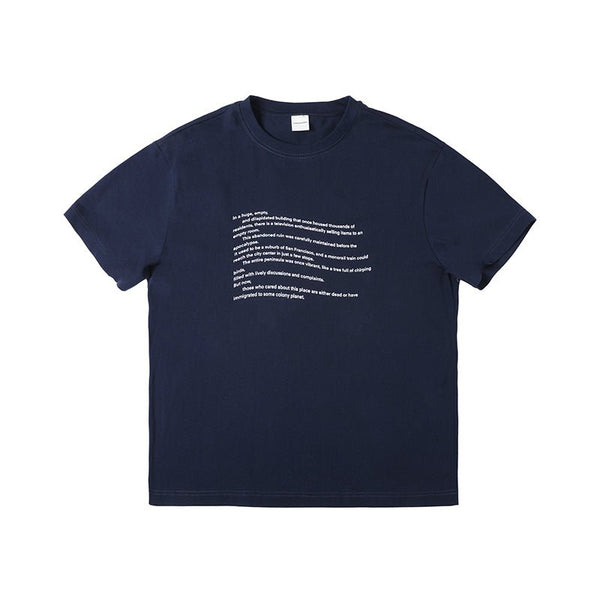 【225G】letter print t-shirt N3427 - NNine