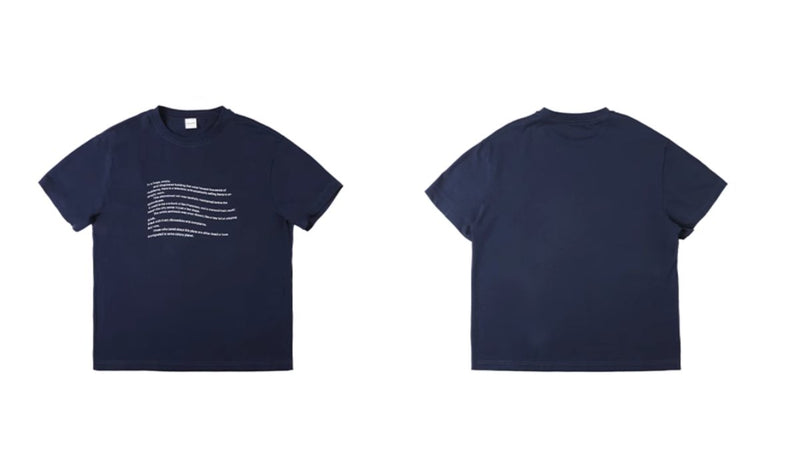 【225G】letter print t-shirt N3427 - NNine