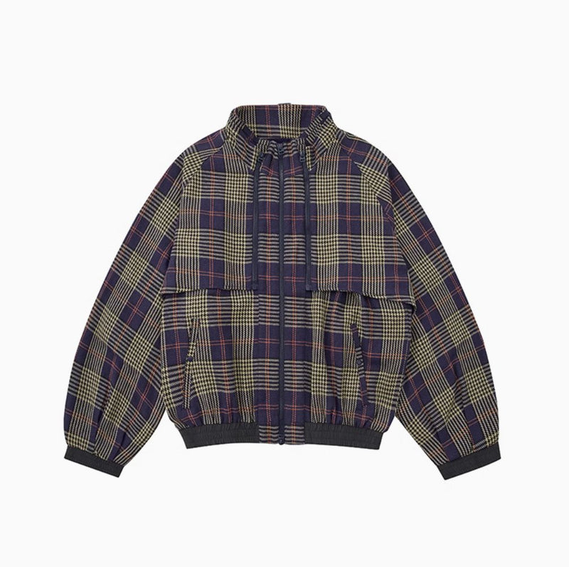 【2点セット】2way zip check blouson N4654 - NNine