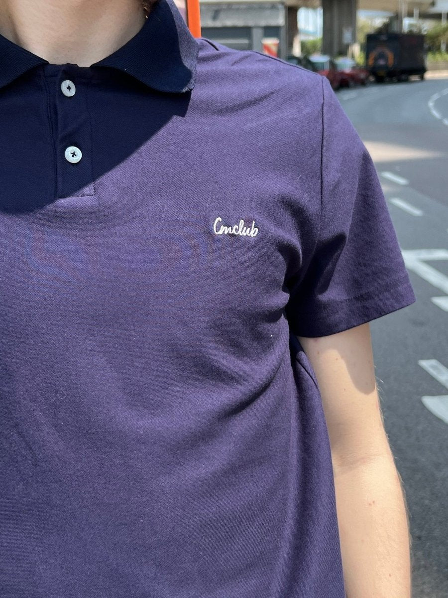 【230G】navy logo polo shirt N3665 - NNine