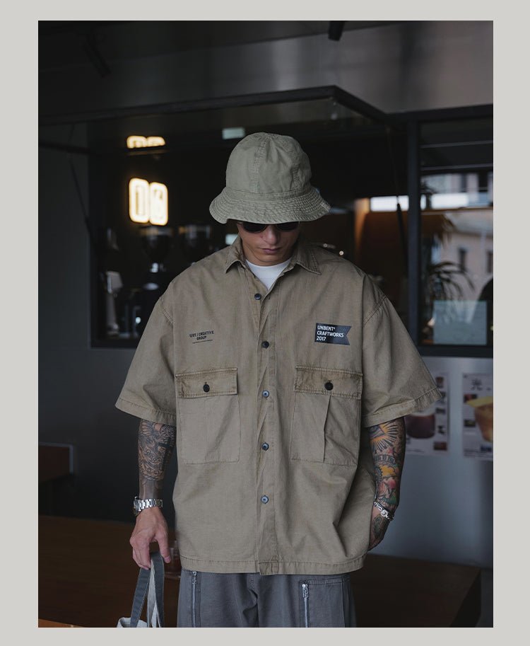 【230G】retro work shirt N3635 - NNine