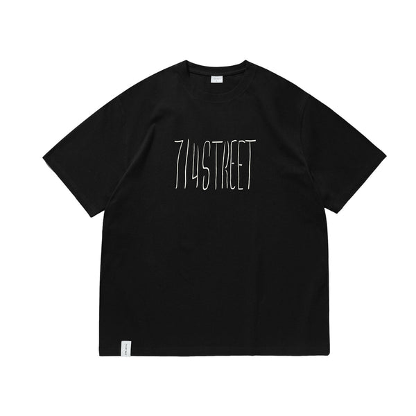 【240G】714street logo print T - shirt N3615 - NNine