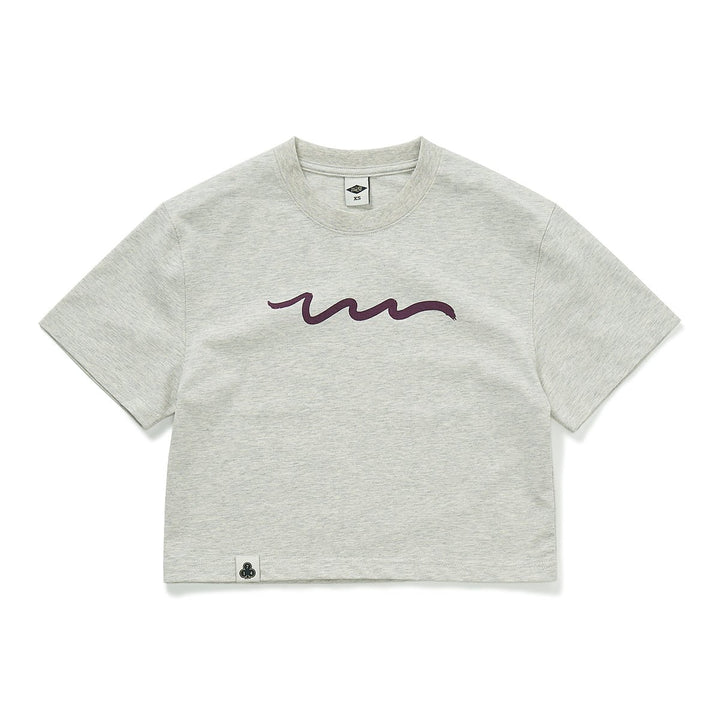 【240G】Basic graffiti print T-shirt N3369 - NNine