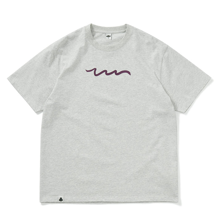 【240G】Basic graffiti print T-shirt N3369 - NNine