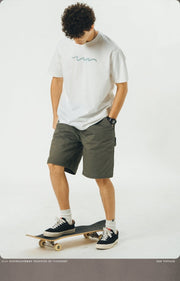【240G】Basic graffiti print T-shirt N3369 - NNine