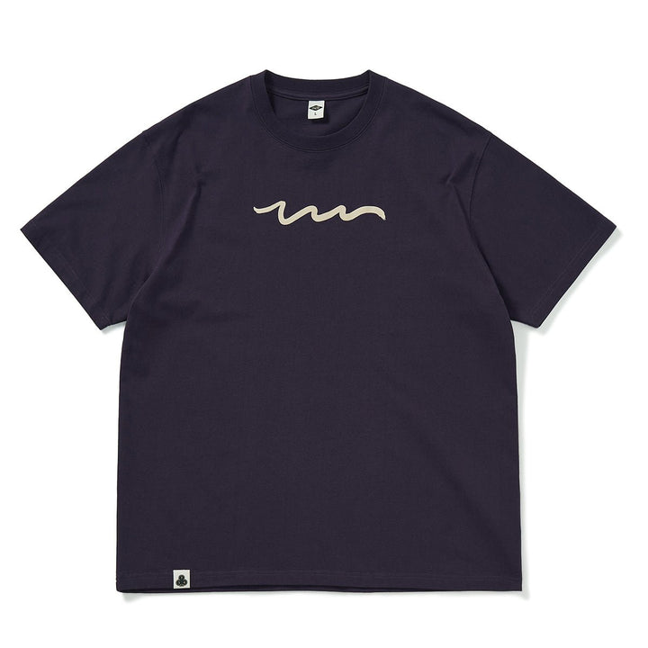 【240G】Basic graffiti print T-shirt N3369 - NNine