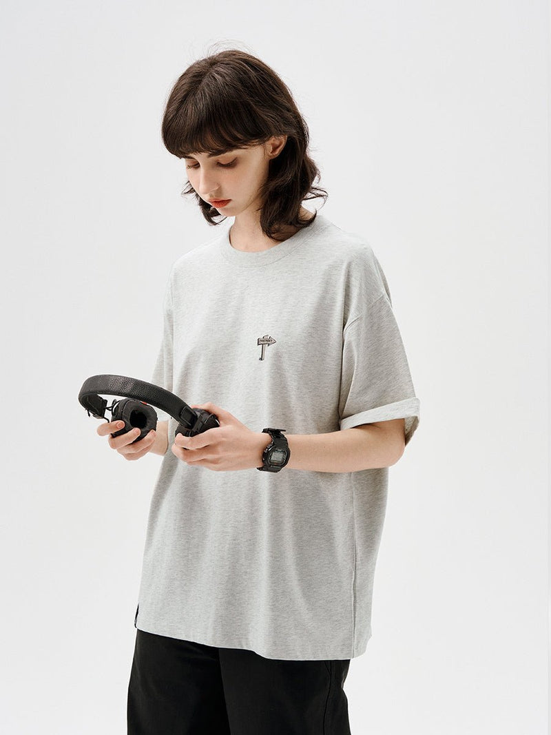 【240G】campback print t - shirt N3613 - NNine