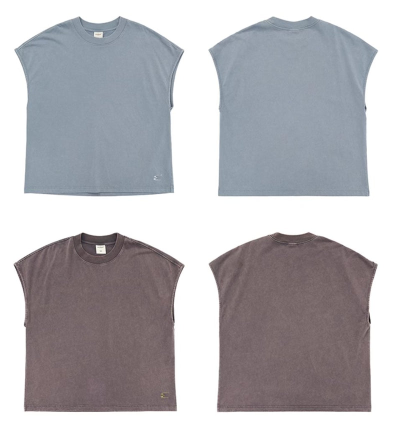 【240G】Washed vest T-shirt N3535 - NNine