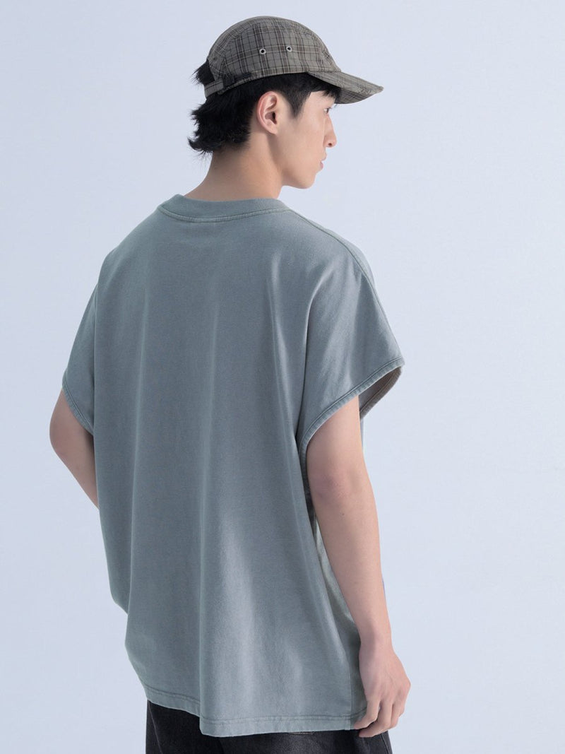【240G】Washed vest T-shirt N3535 - NNine