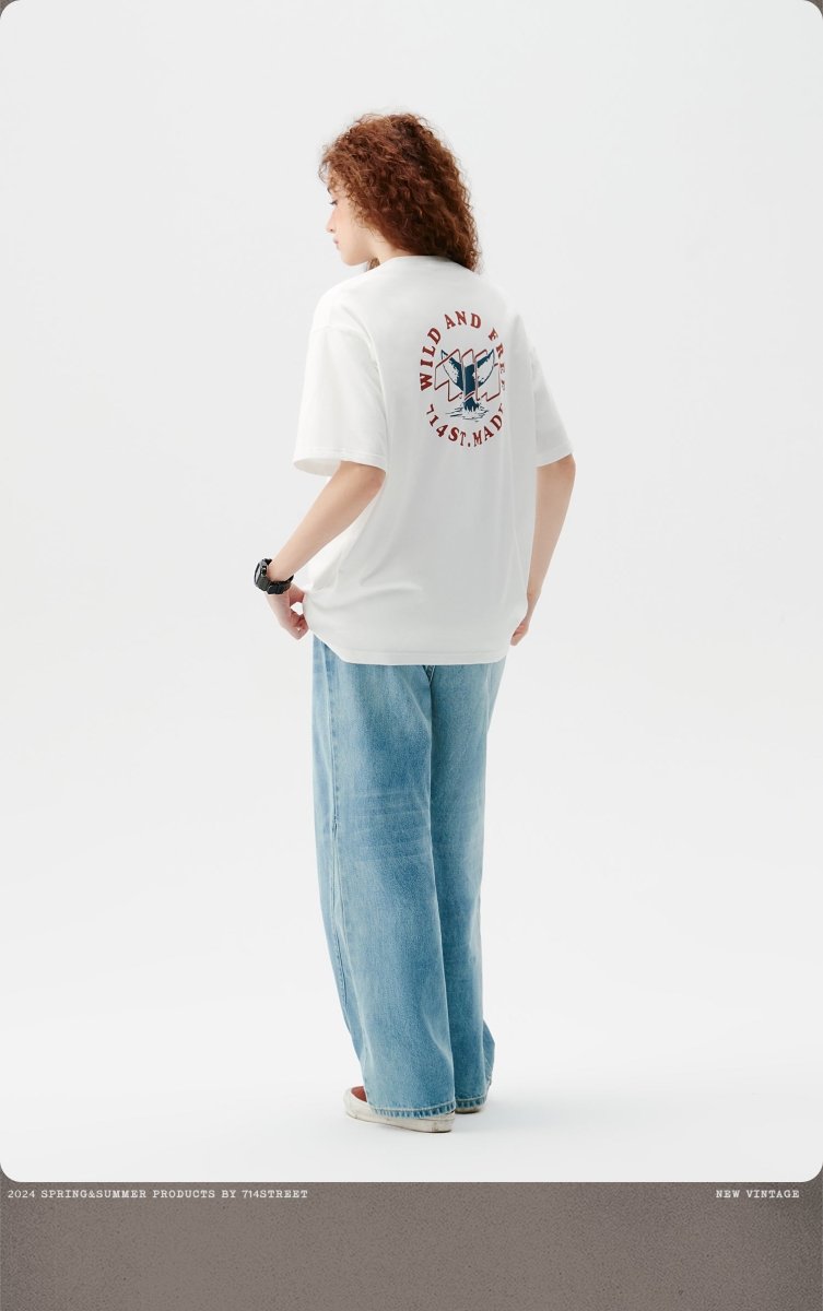 【240G】Whale back print T N3977 - NNine