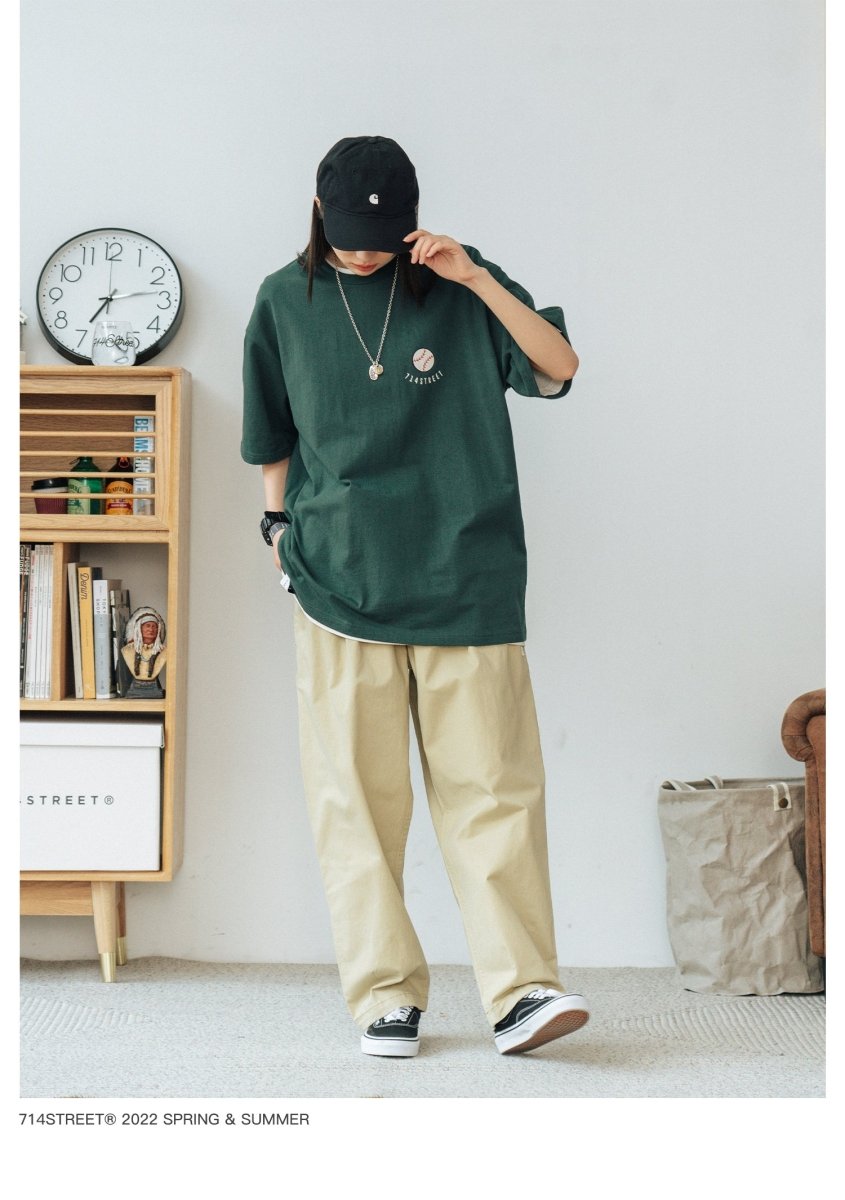 【250G】Batter back print T - shirt N3620 - NNine