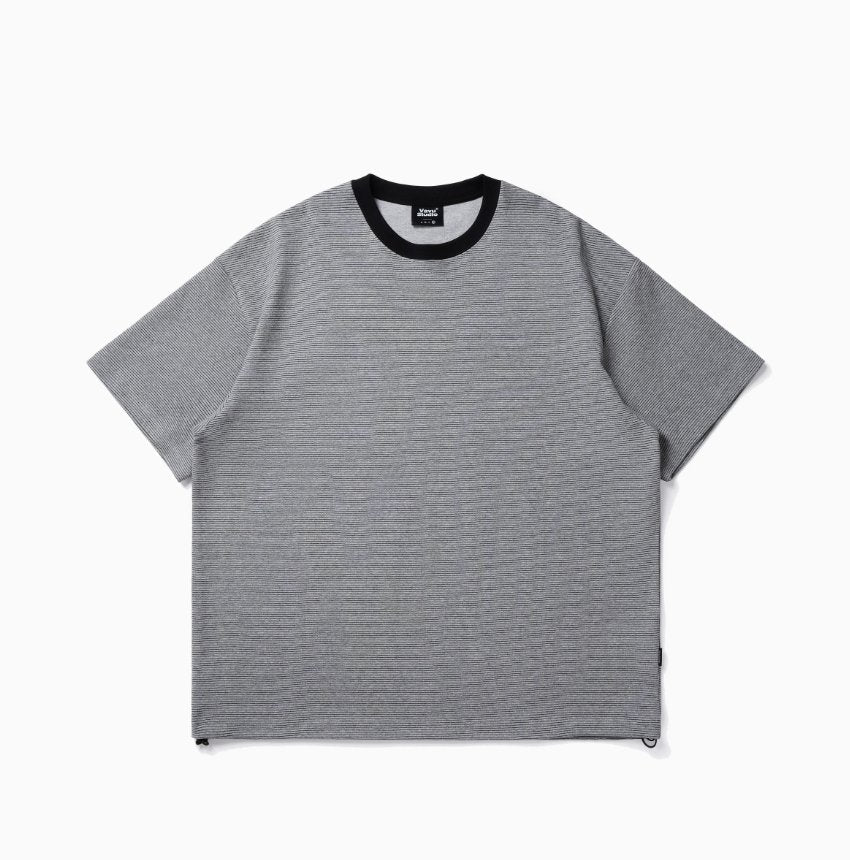 【250G】Drawcord Striped T N3434 - NNine