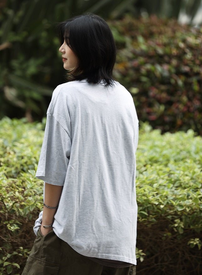 【250G】HEAVYWEIGHT LINEN BLEND COTTON T-SHIRT N3504 - NNine