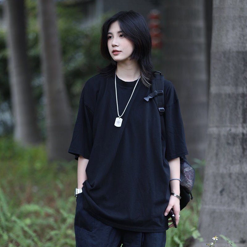 【250G】HEAVYWEIGHT LINEN BLEND COTTON T-SHIRT N3504 - NNine