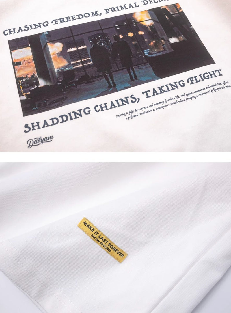 【250G】printed T-shirt N3318 - NNine