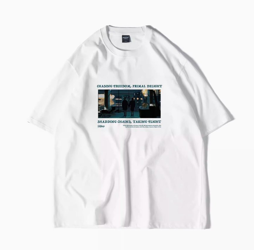 【250G】printed T-shirt N3318 - NNine