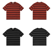 【250G】retro border t - shirt N3868 - NNine