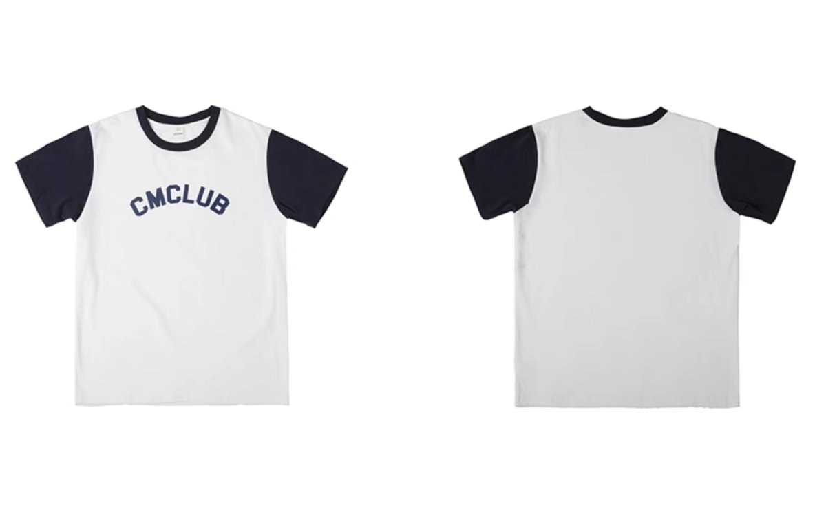 【250G】slim fit printed t - shirt / リンガーTシャツ N3663 - NNine