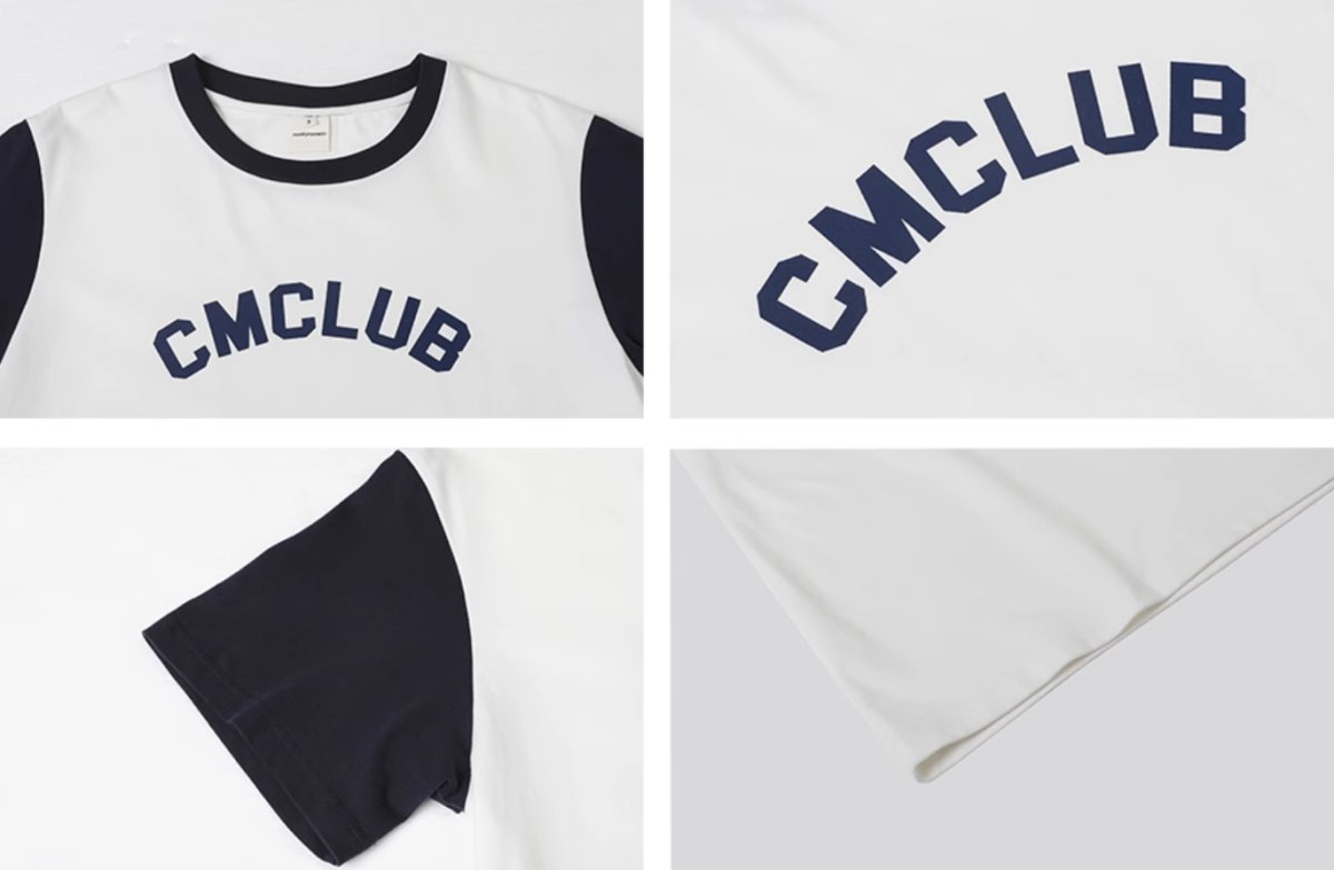 【250G】slim fit printed t - shirt / リンガーTシャツ N3663 - NNine