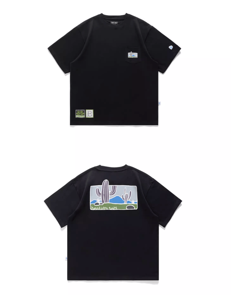 【255G】cactus print t-shirt N5270 - ファッション通販 NNine(ナイン)