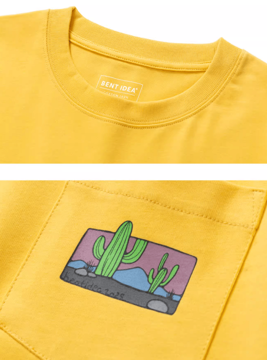 【255G】cactus print t-shirt N5270 - ファッション通販 NNine(ナイン)