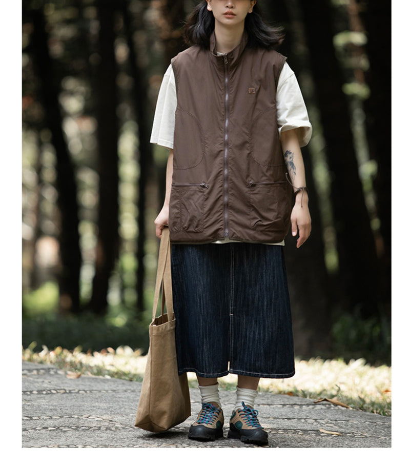 Layered outer vest WN315