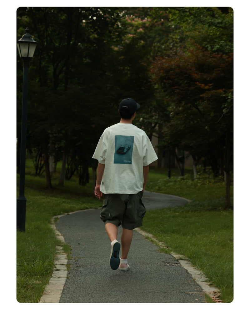 【260G】back print t - shirt / カーバックプリントT N3839 - NNine