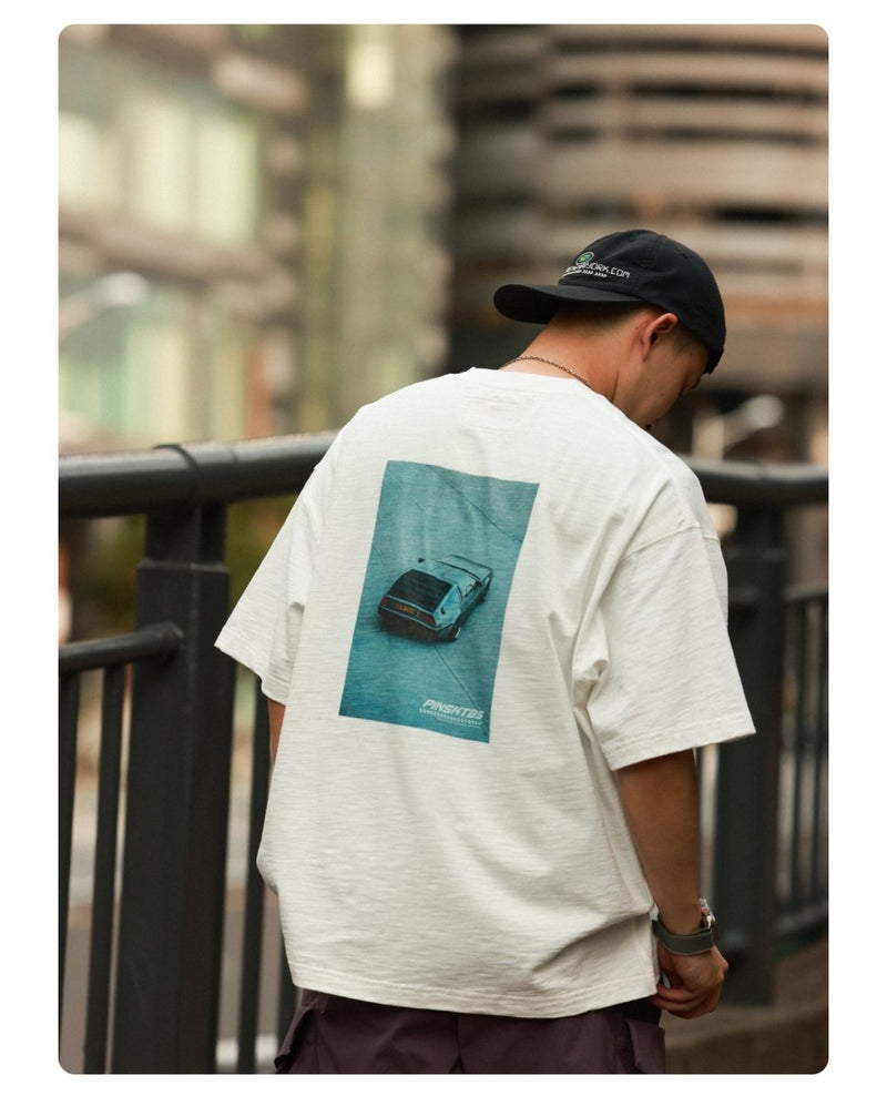 【260G】back print t - shirt / カーバックプリントT N3839 - NNine