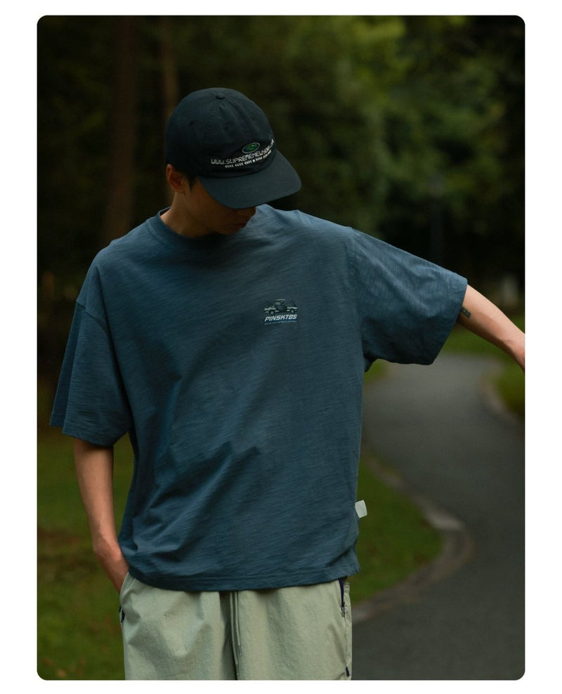 【260G】back print t - shirt / カーバックプリントT N3839 - NNine