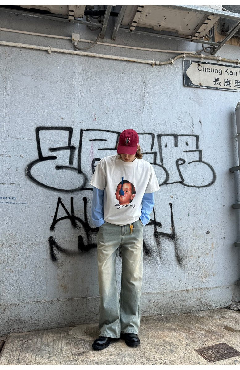 Boy Print T-Shirt / ボーイプリント Tシャツ – ファッション
