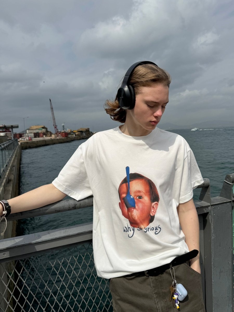 【260G】Boy print T-shirt N3492 - NNine