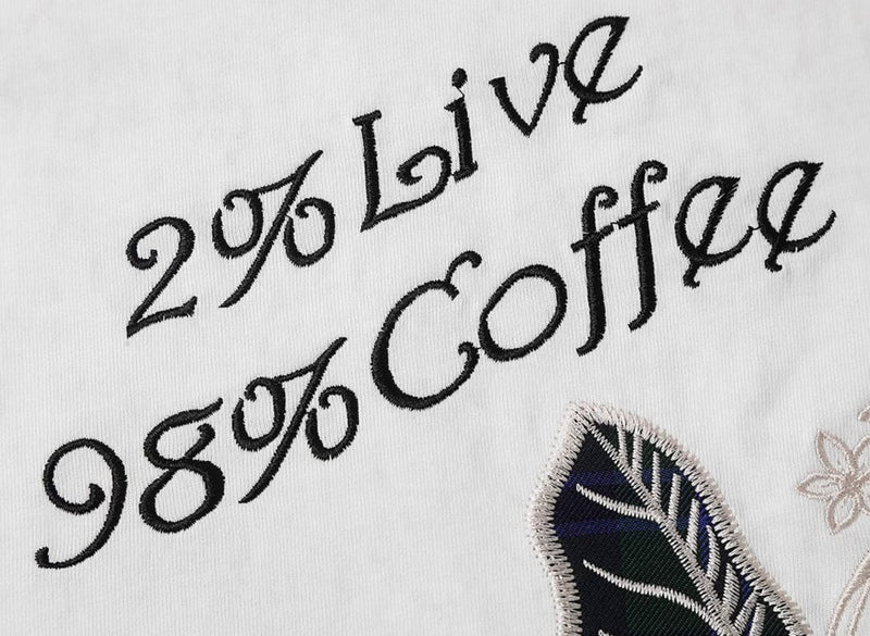 【260gG】Coffee tree print T - shirt N3929 - NNine