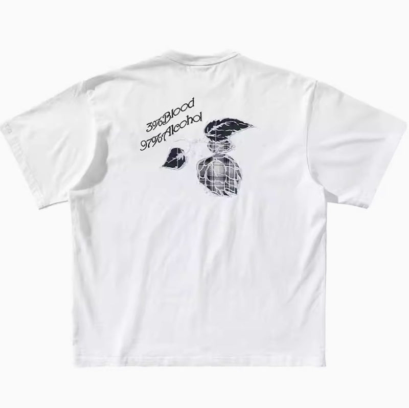 【260gG】Coffee tree print T - shirt N3929 - NNine