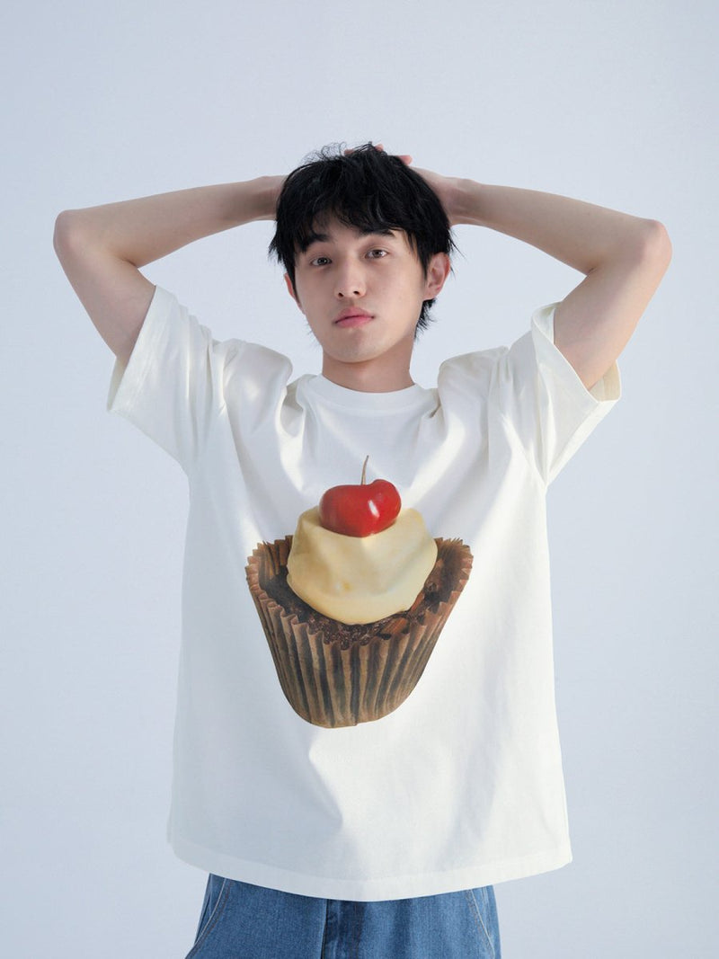 【260G】Sweets print T-shirt N3559 - NNine