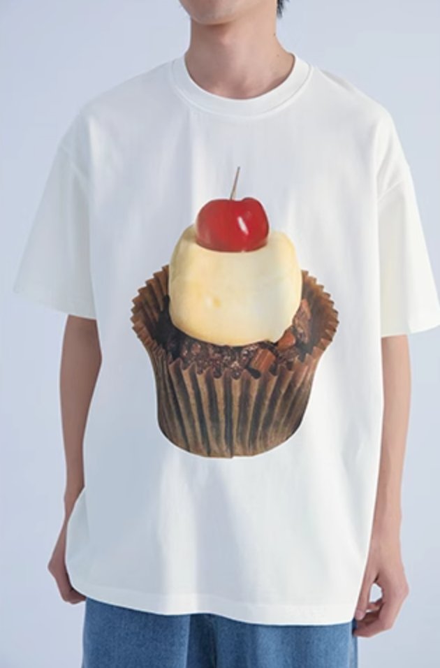 【260G】Sweets print T-shirt N3559 - NNine