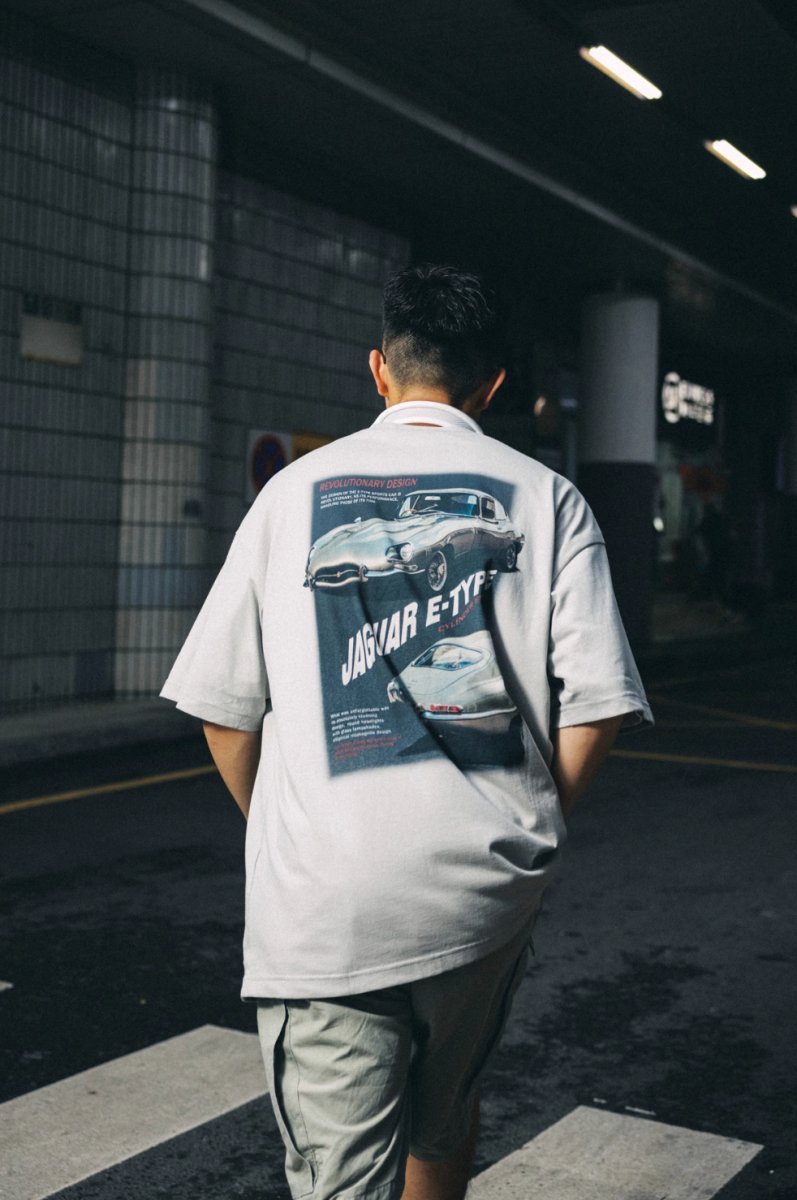 【270G】Classic car back print t - shirt N3981 - NNine