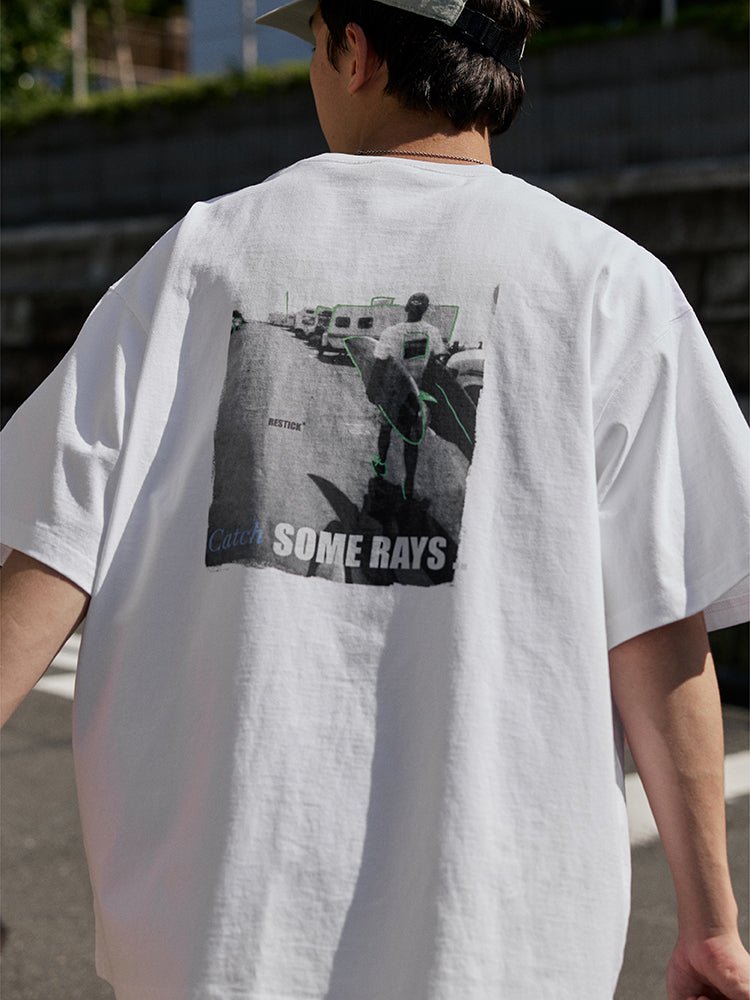 【270G】Monotone Ink Print T N3767 / モノトーンインクプリントT - NNine