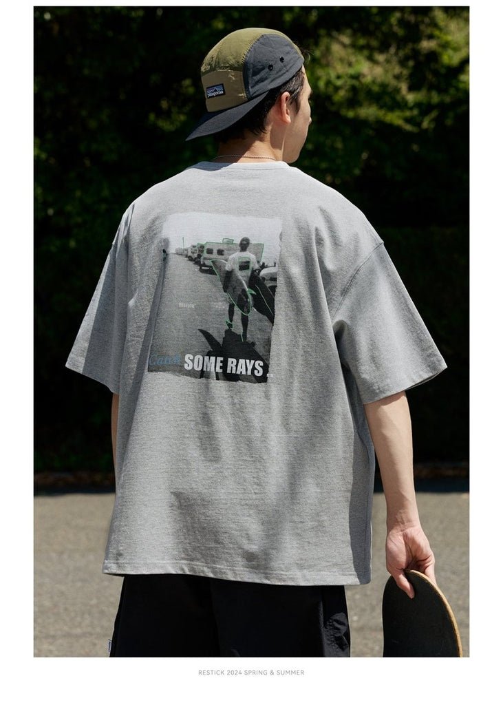 【270G】Monotone Ink Print T N3767 / モノトーンインクプリントT