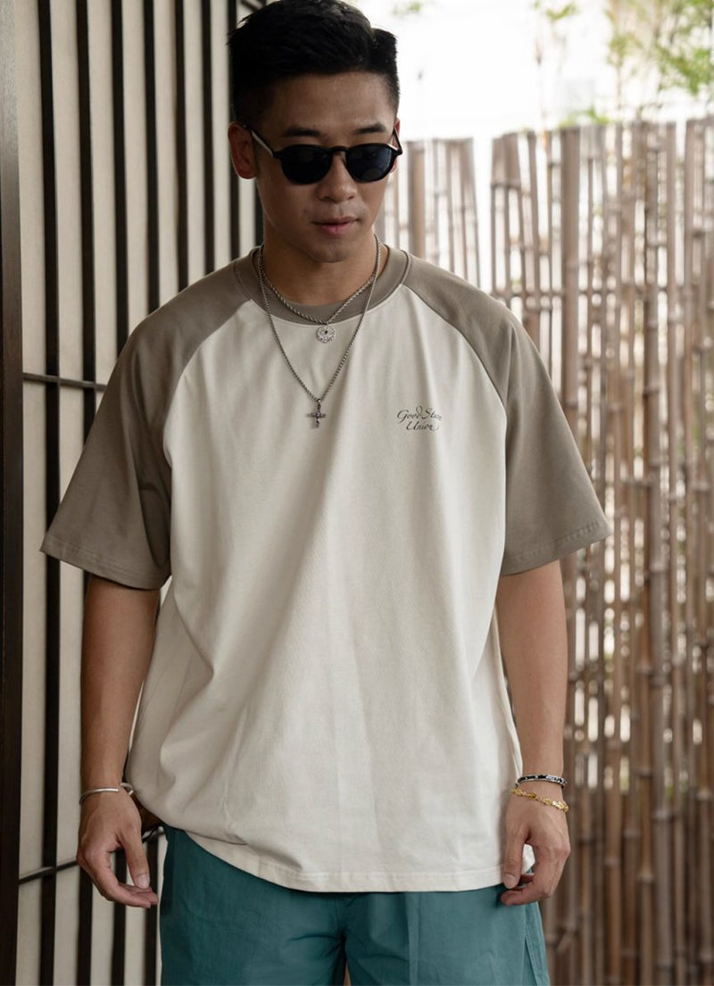 【275G】Back print raglan T - shirt / スローガンT N3951 - NNine